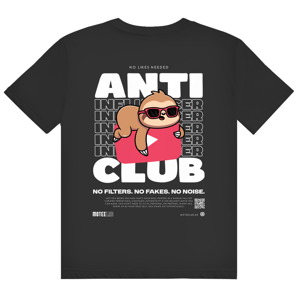 Anti Influencer Club Core T-Shirt Black
