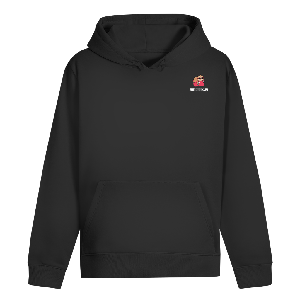Anti Influencer Club Hoodie Black