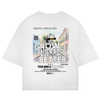 Grow & Succeed Oversize T-Shirt White