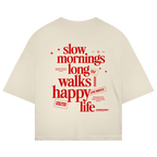 Slow Mornings Oversize T-Shirt Beige