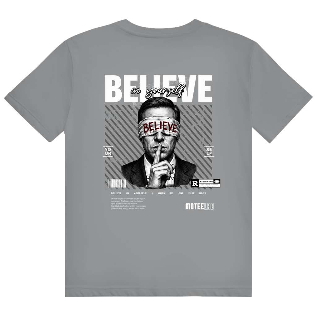 Believe in yourself Core T-Shirt Sport Grey