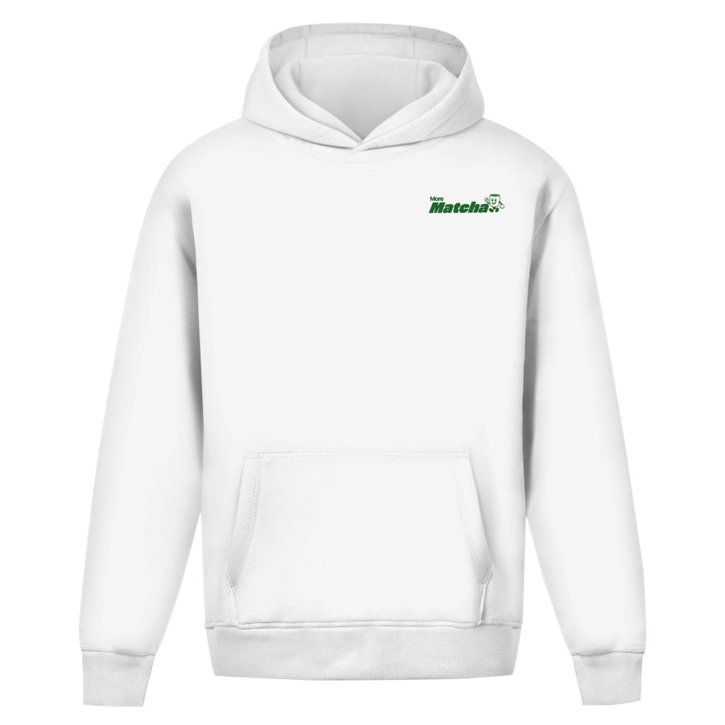 More Matcha Oversize Hoodie White
