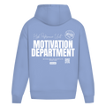 Motivation Department Oversize Hoodie Light Blue