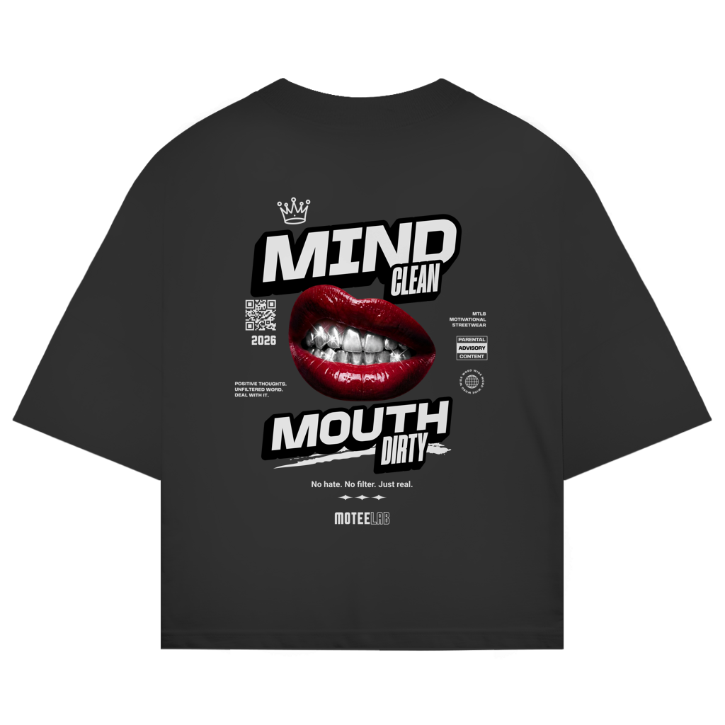 Mind Clean Oversize T-Shirt Black