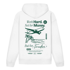Work Hard Hoodie White
