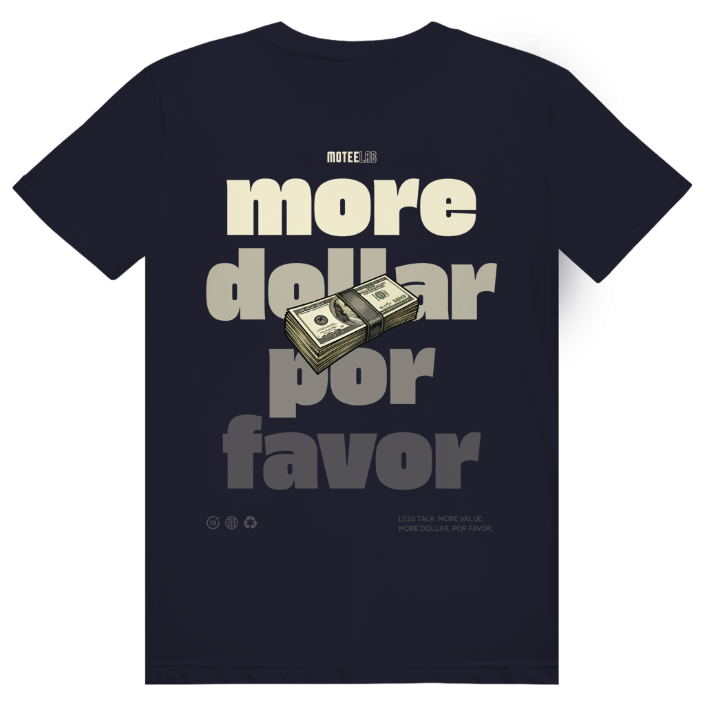 More Dollar Signature T-Shirt Navy