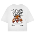 Never Stop Oversize T-Shirt White