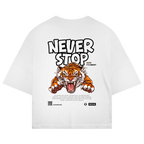 Never Stop Oversize T-Shirt White