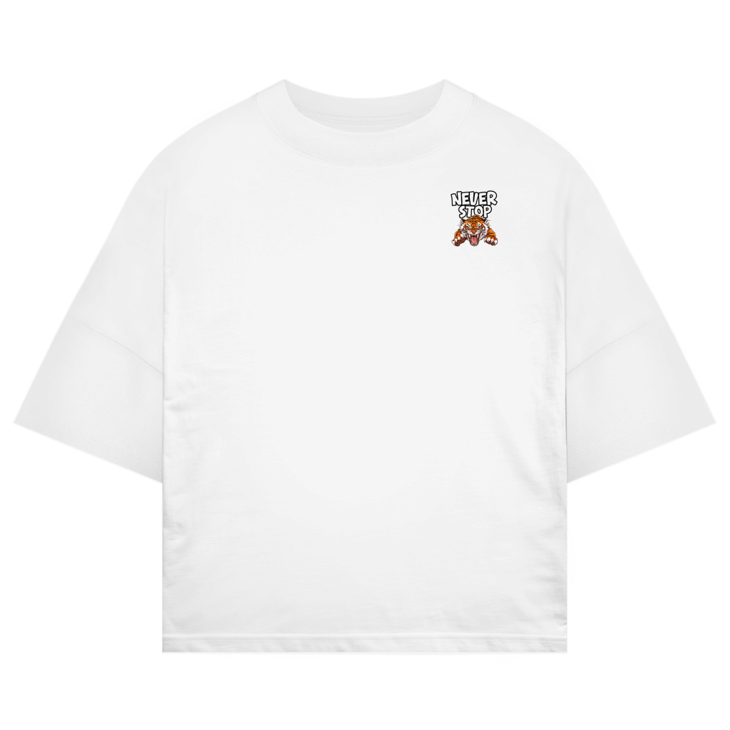 Never Stop Oversize T-Shirt White