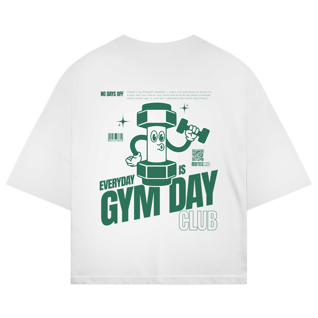Gym Day Oversize T-Shirt White